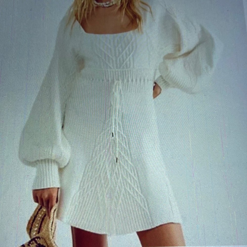 Free People White Mini Dress